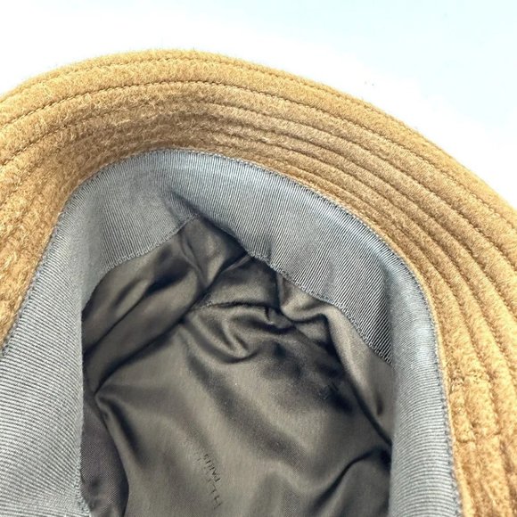 HERMES H logo camel hat hat Brown - Picture 10 of 13